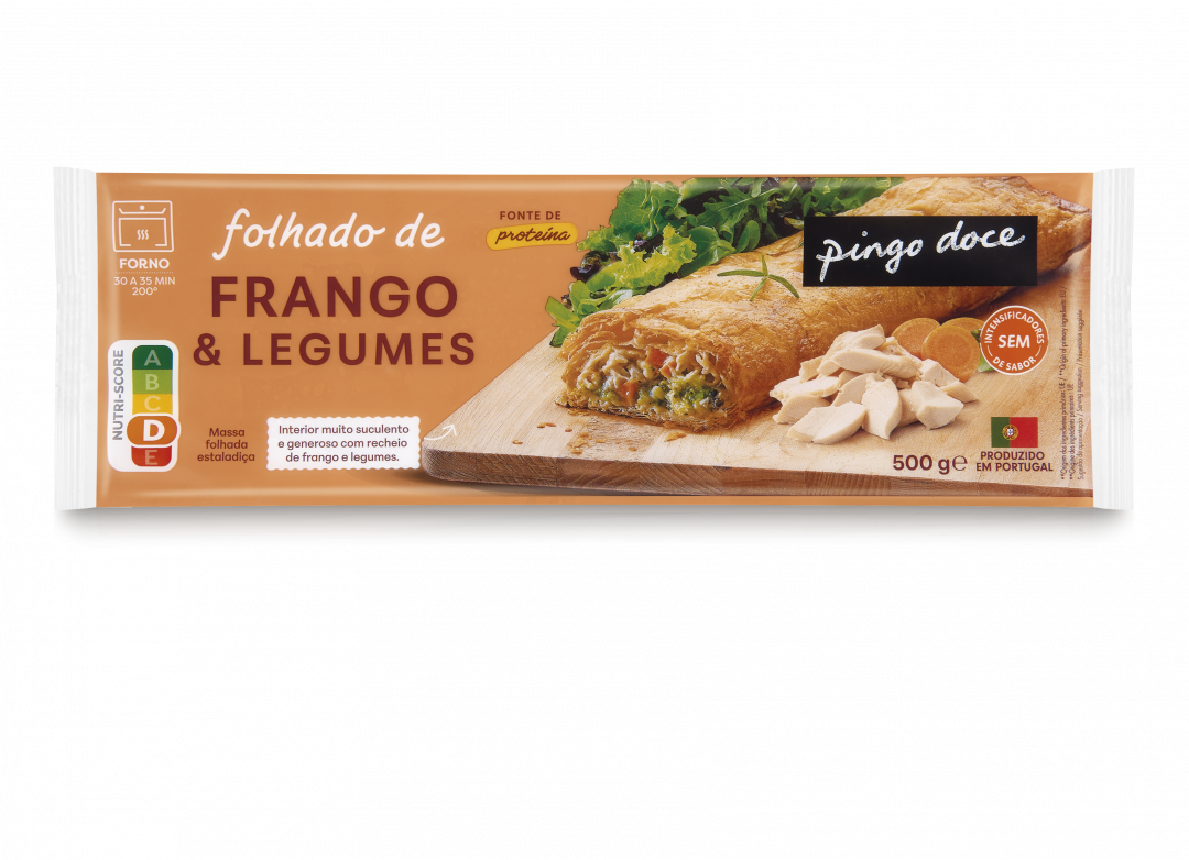Folhado de Frango e Legumes Congelado Pingo Doce