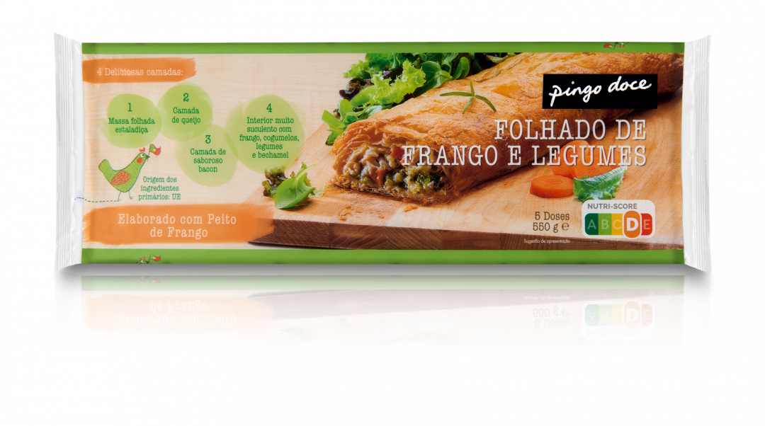 Folhado de Frango e Legumes Congelado Pingo Doce