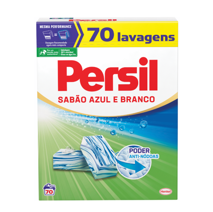 Detergente Máquina Roupa em Pó Sabão Azul e Branco Persil