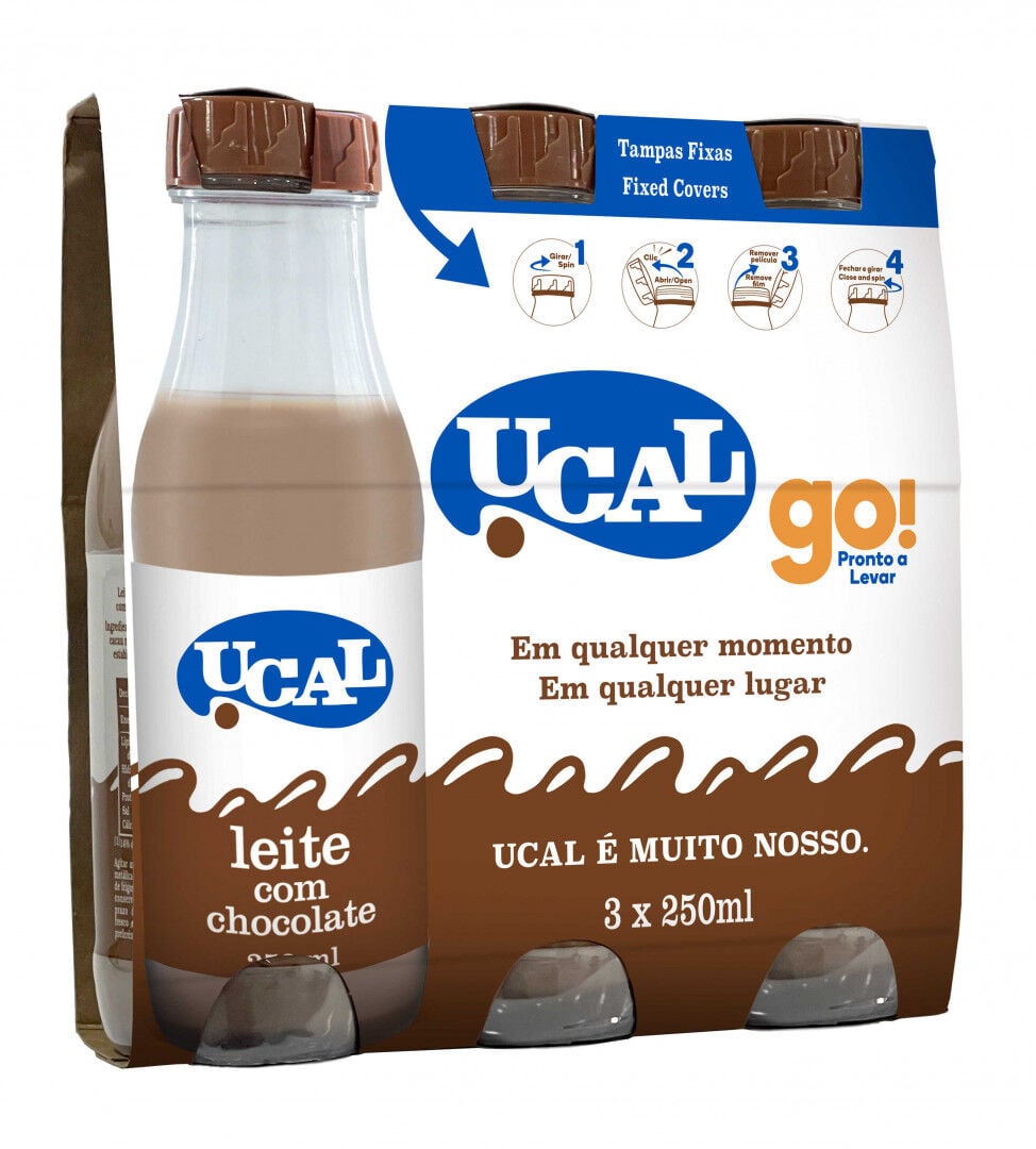 Leite Achocolatado Go Pack 3 Ucal