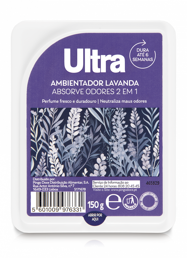 Ambientador Absorve Odores 2 em 1 Lavanda
