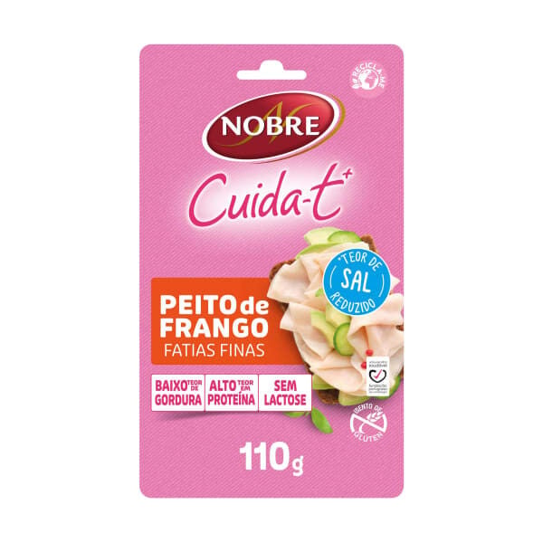 Fiambre Peito de Frango Fatias Finas Cuida-t+ Nobre