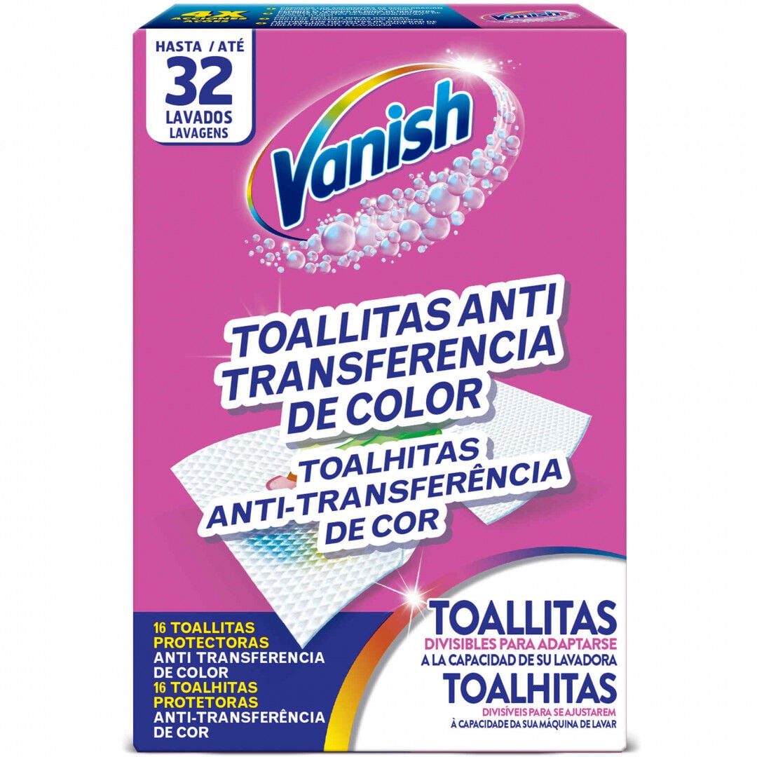 Toalhitas Antitransferência De Cor Vanish 32 un