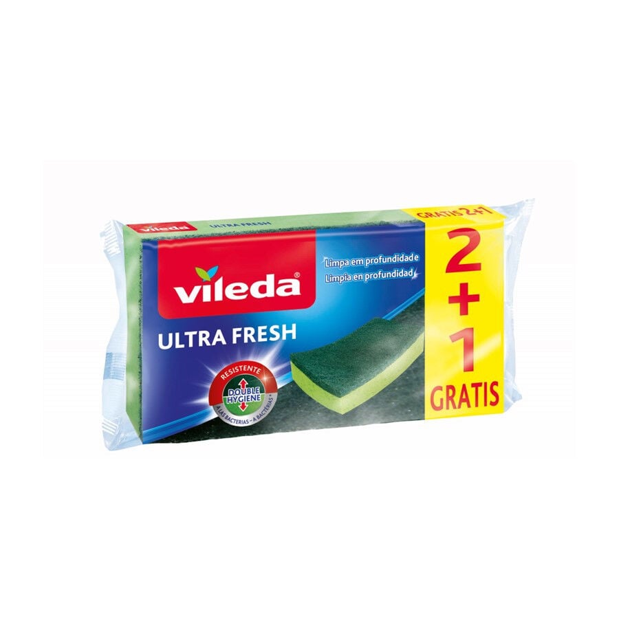 Esponja Com Esfregão Ultra Fresh Vileda 1 un