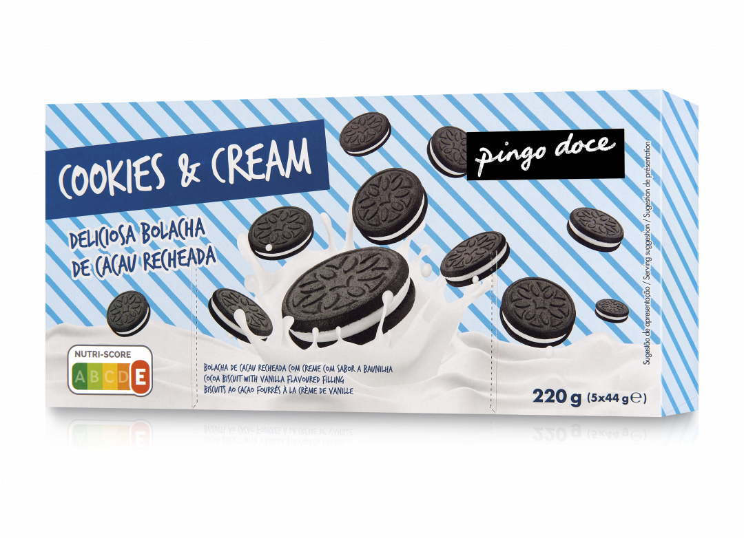 Bolachas Cookies & Cream Pack 5