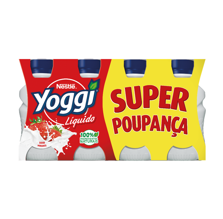 Iogurte Líquido Morango Pack 8