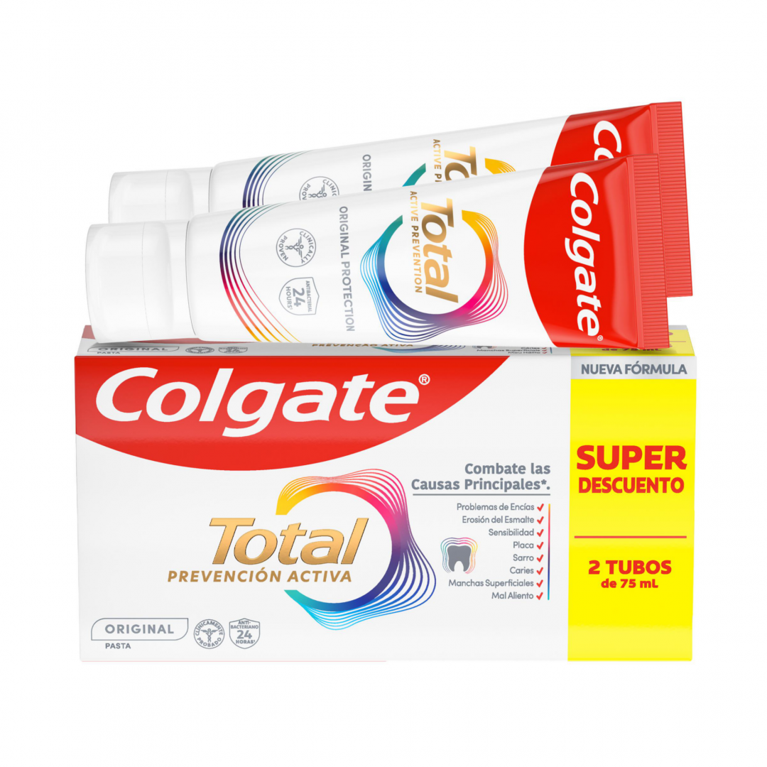Pasta de Dentes Total Original Pack 2
