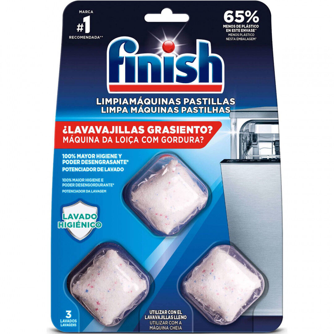 Pastilhas Limpa Máquina Loiça Finish 3 un