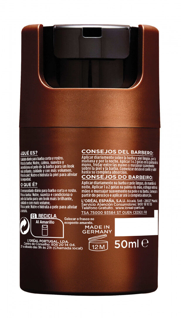 Óleo De Barba Men Expert Barber Club L'oréal Paris 50 ml