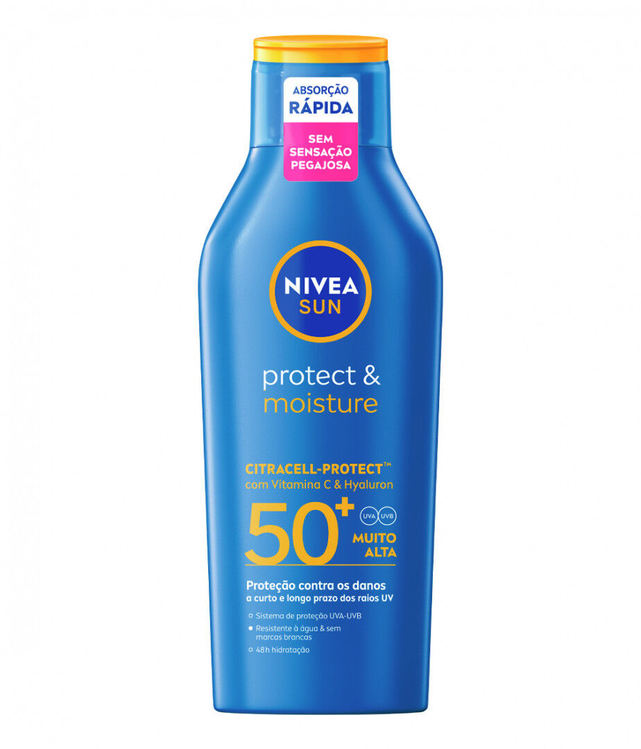 Protetor Solar Loção Protect & Moisture Fps50+ Nivea 400 ml