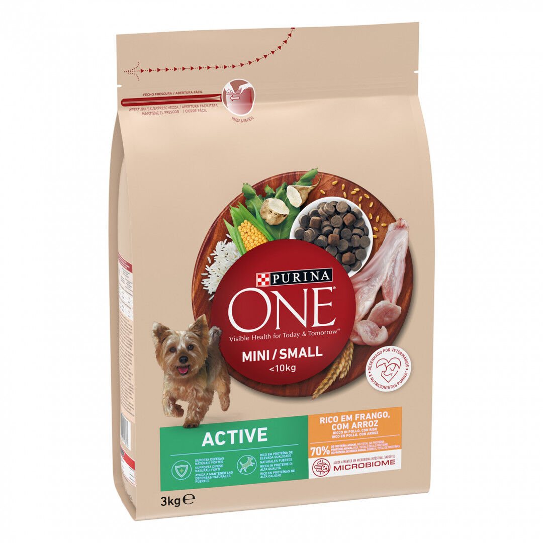 Comida Seca para Cão Mini Active com Frango