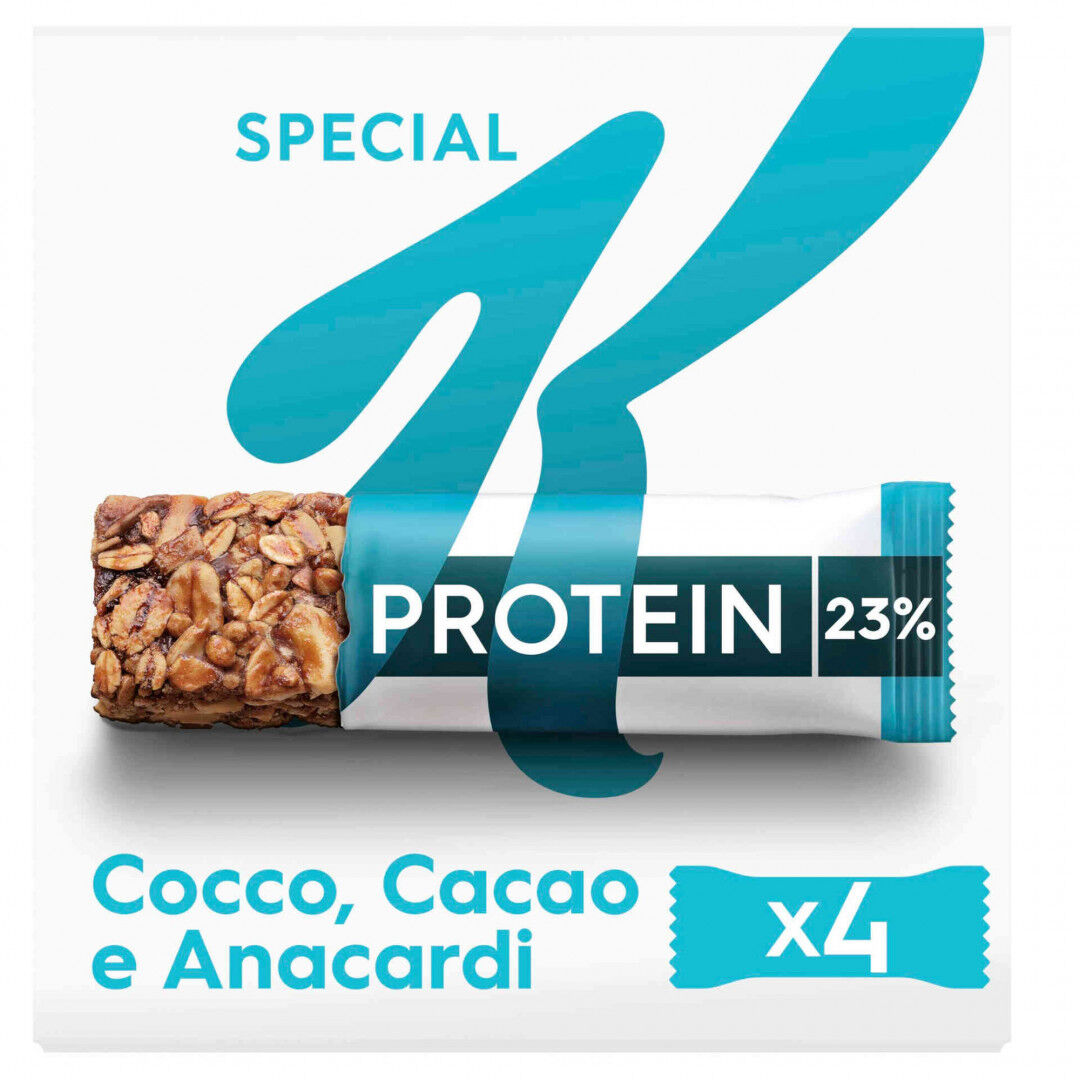 Barras de Cereais Proteicas de Coco, Cacau e Caju com Creme de Amêndoa Special K