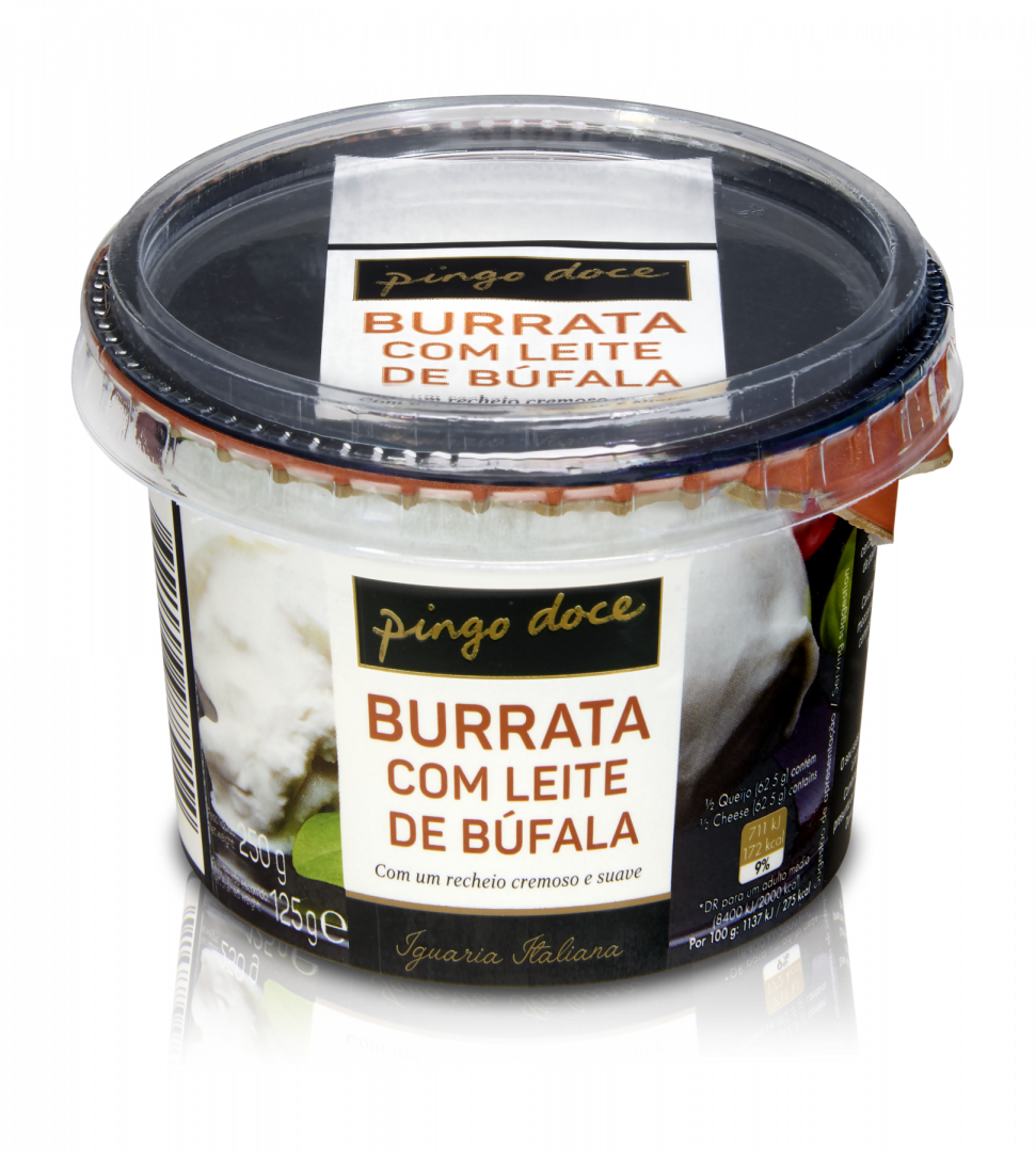 Queijo Burrata com Leite de Búfala
