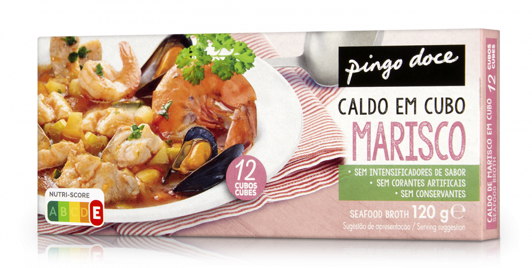 Caldo Culinário de Marisco Cubos