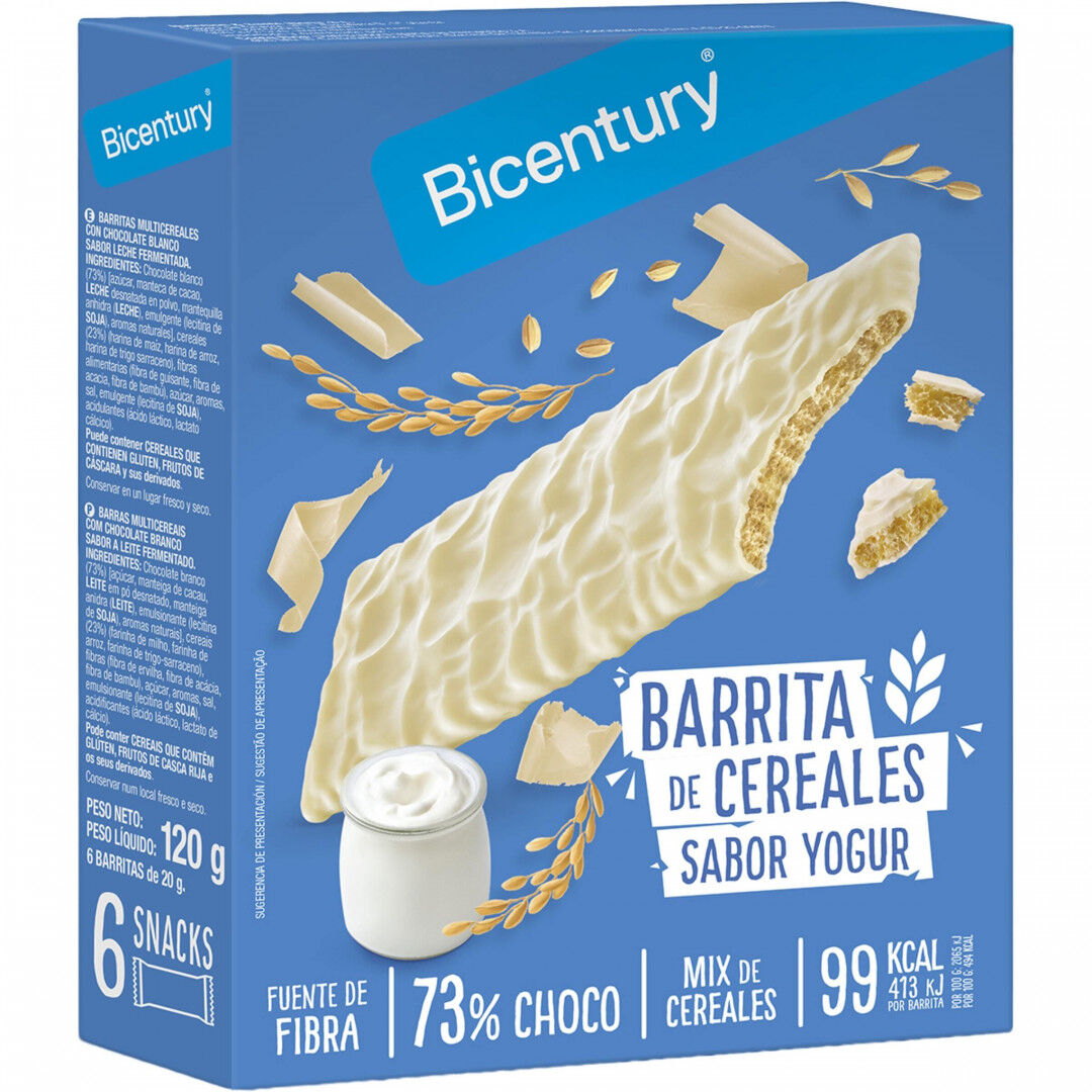Barras de Cereais e Iogurte
