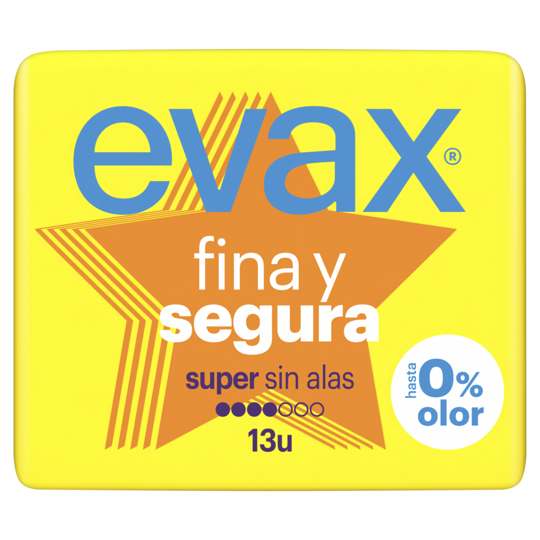 Pensos Higiénicos Fina E Segura Super Sem Abas Evax 13 un