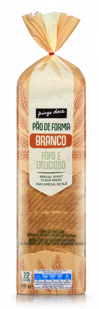 Pão de Forma Branco com Côdea