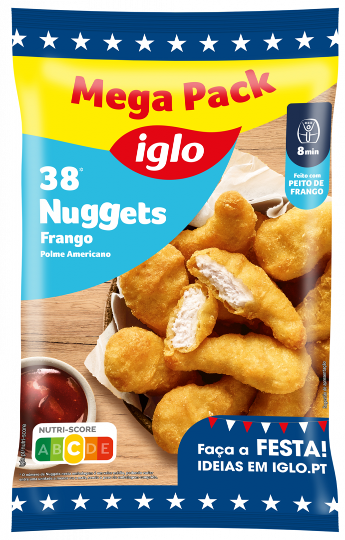 Nuggets de Frango Polme Americano Congelados Capitão Iglo
