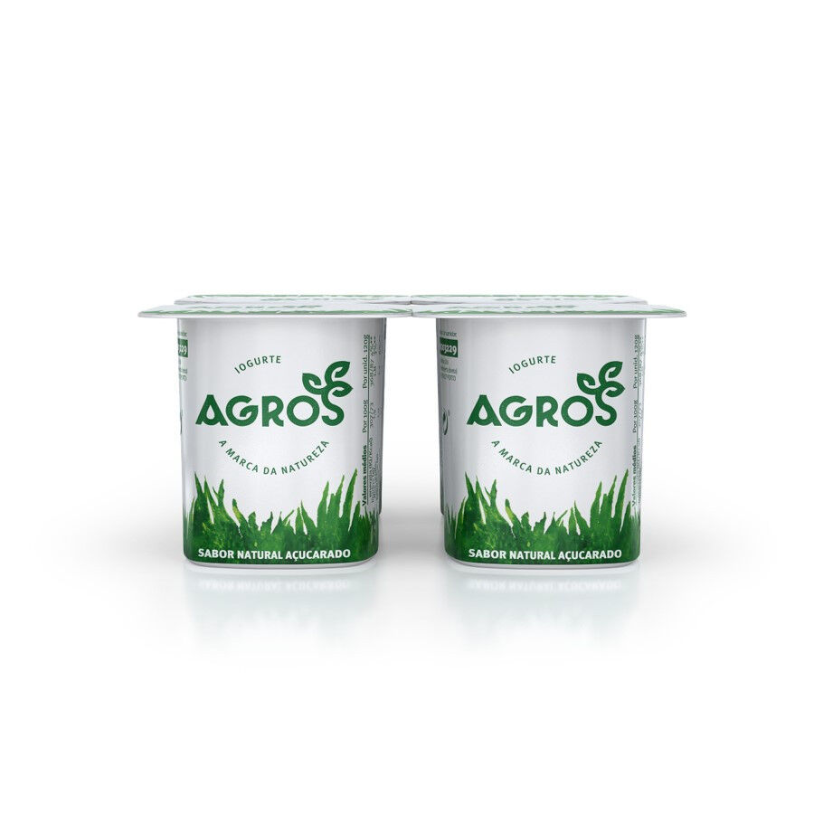 Iogurte Natural Açucarado Pack 4