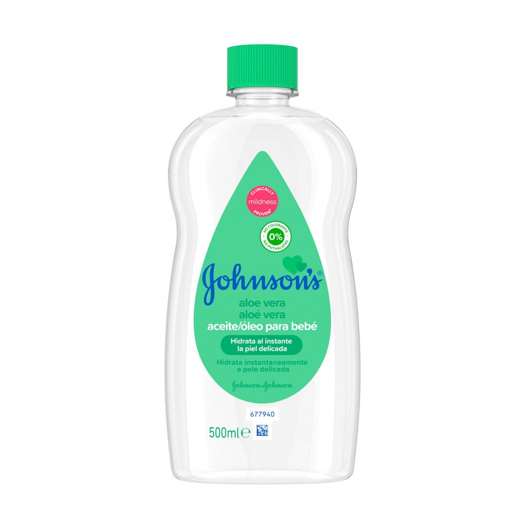 Óleo De Aloé Vera Para Bebé Johnson's Baby 500 ml