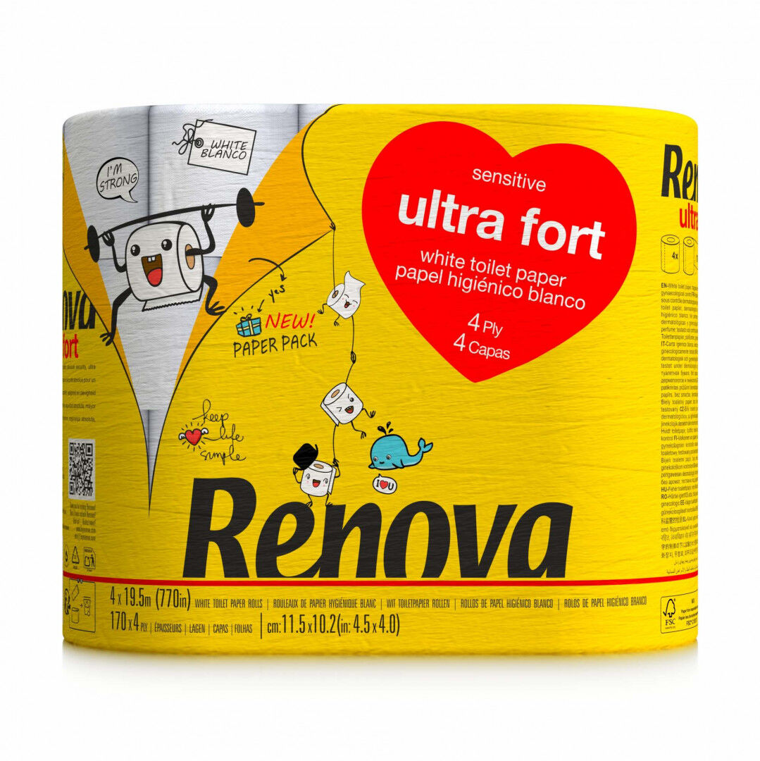 Papel Higiénico Ultra Forte 4 Folhas 4 Rolos