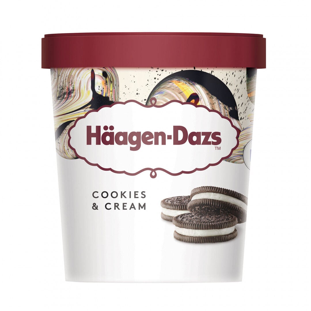 Gelado Cookies & Cream Häagen-Dazs 460 ml