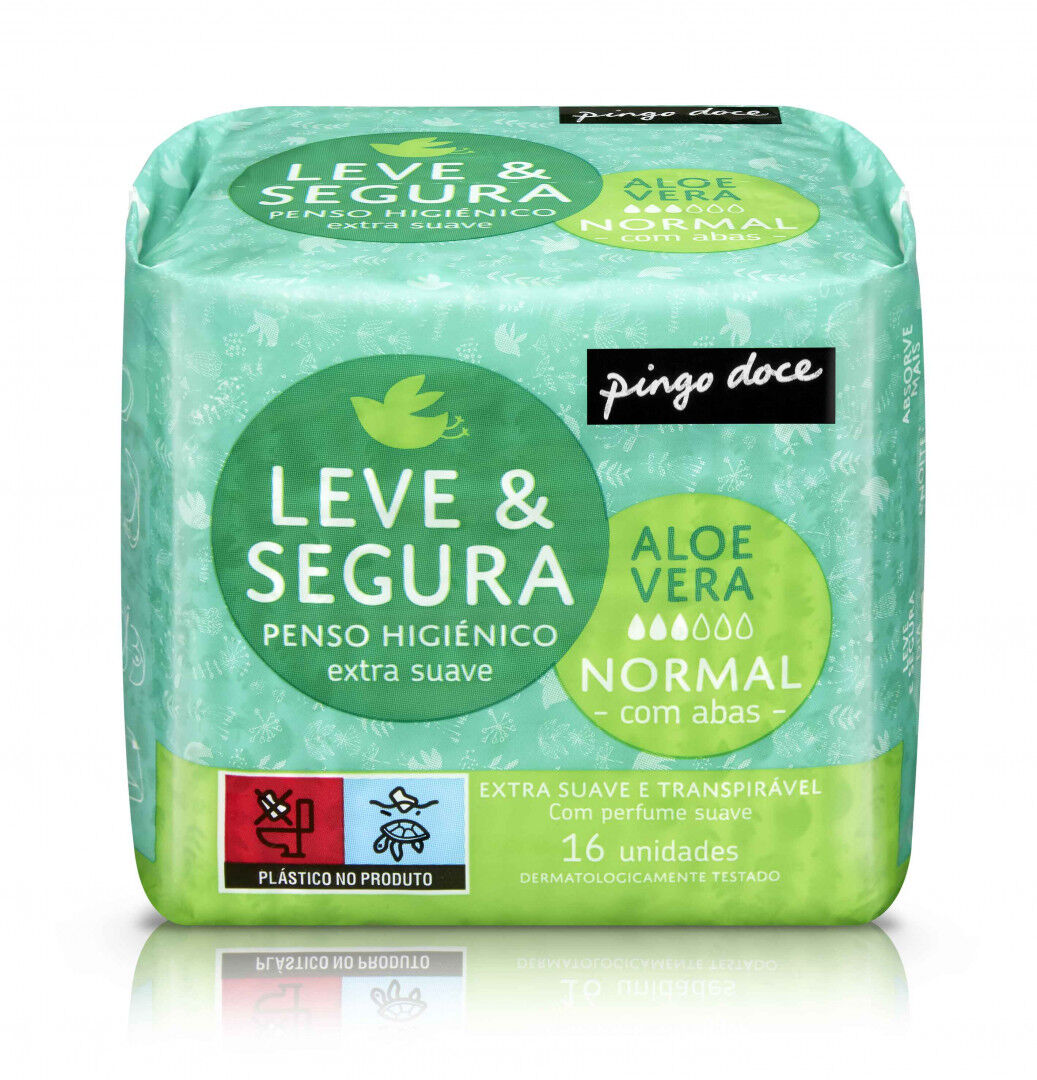 Penso Higiénico Aloe Vera Com Abas