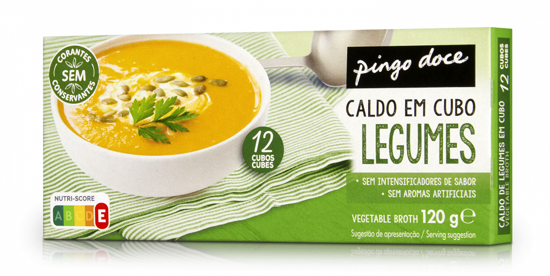 Caldo Culinário de Legumes Cubos