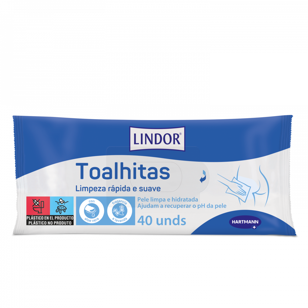 Toalhitas Dermo Lavanda Lindor 40 un