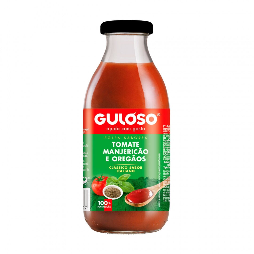 Polpa De Tomate Com Manjericão E Oregãos Guloso 500 g