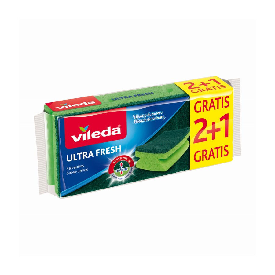 Esfregão Salva Unhas Ultra Fresh 2+1un