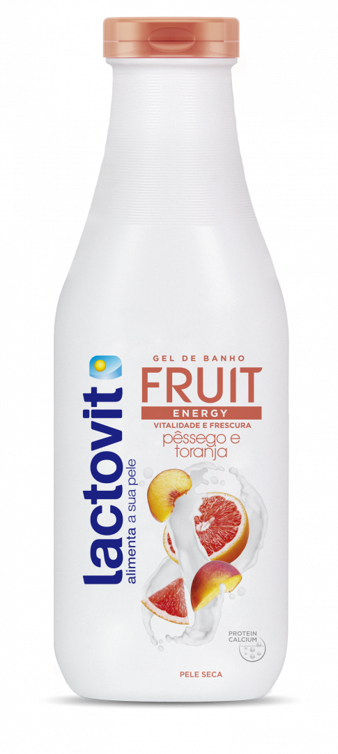 Gel De Banho De Pêssego E Toranja Lactovit 650 ml