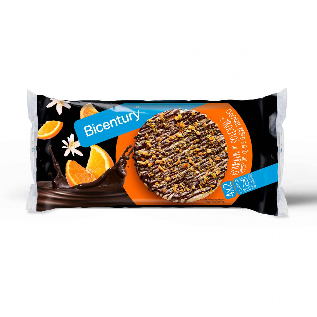 Tortitas de Chocolate Negro e Pedaços de Laranja
