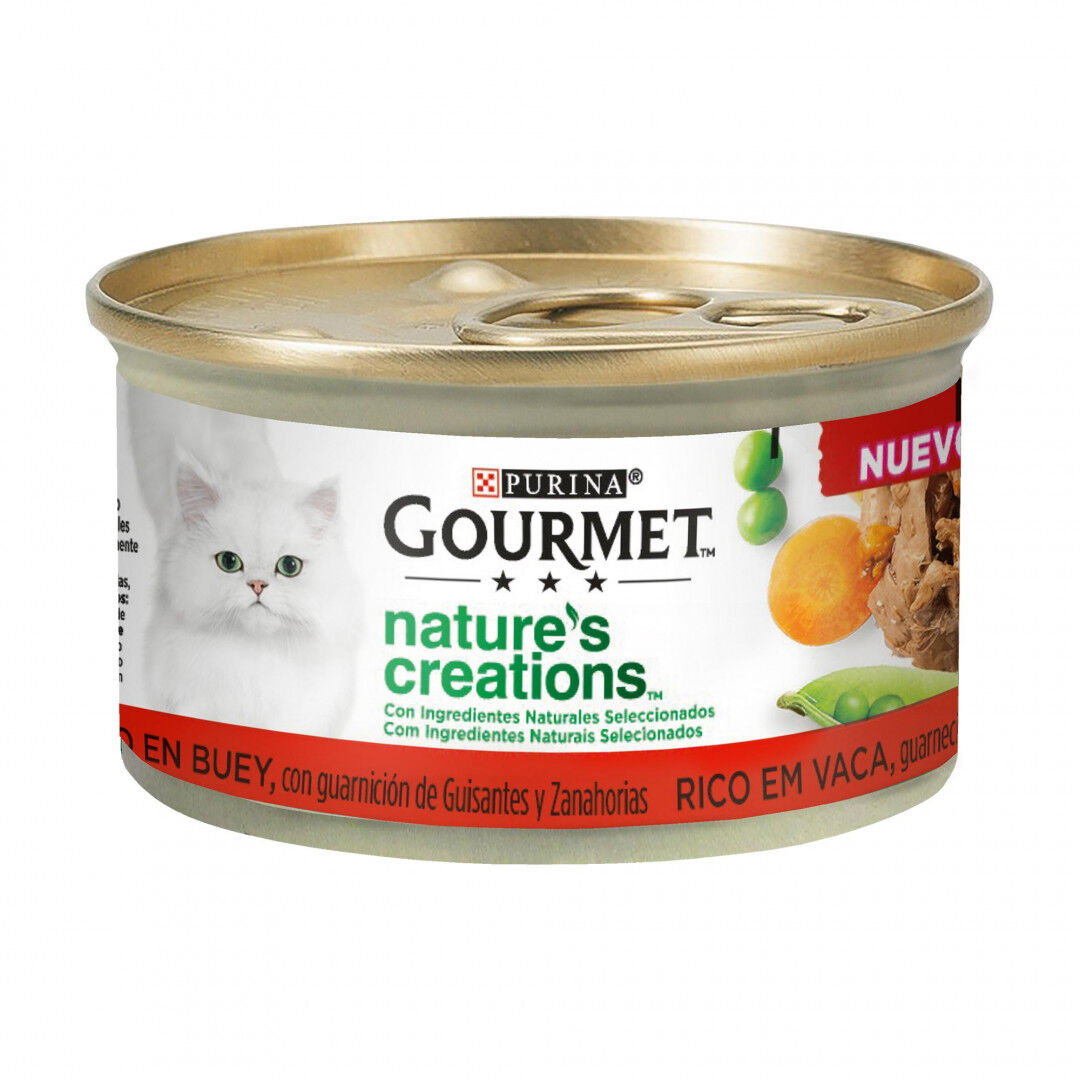 Comida Húmida para Gato Nature's Creations com Vaca