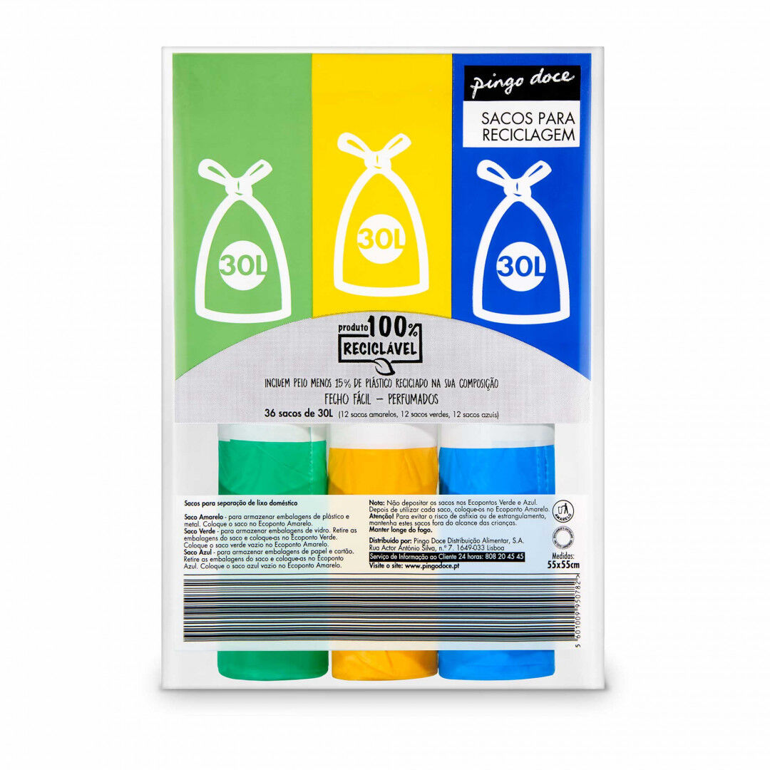 Saco Reciclagem Perfumado 30L