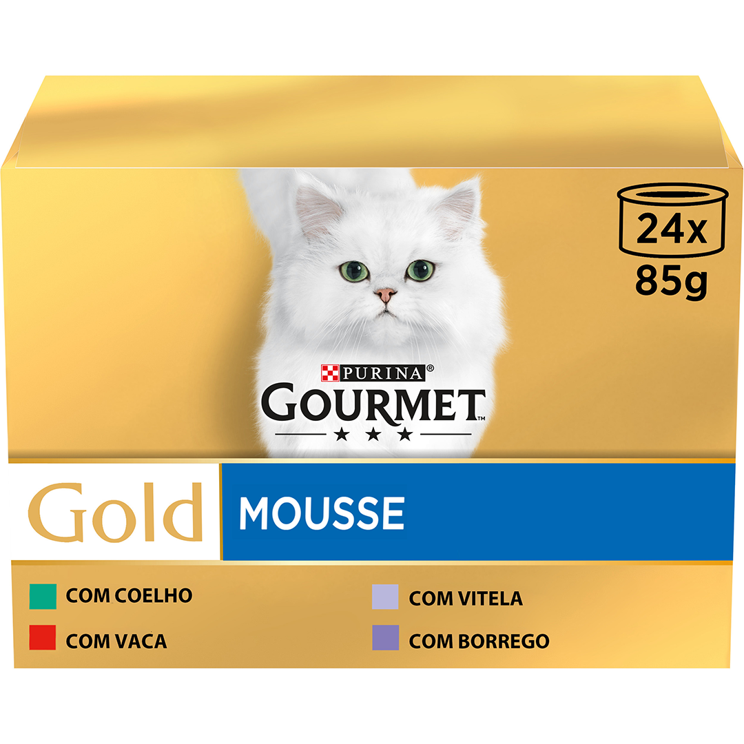 Comida Húmida para Gato Gold Mousse com Carnes