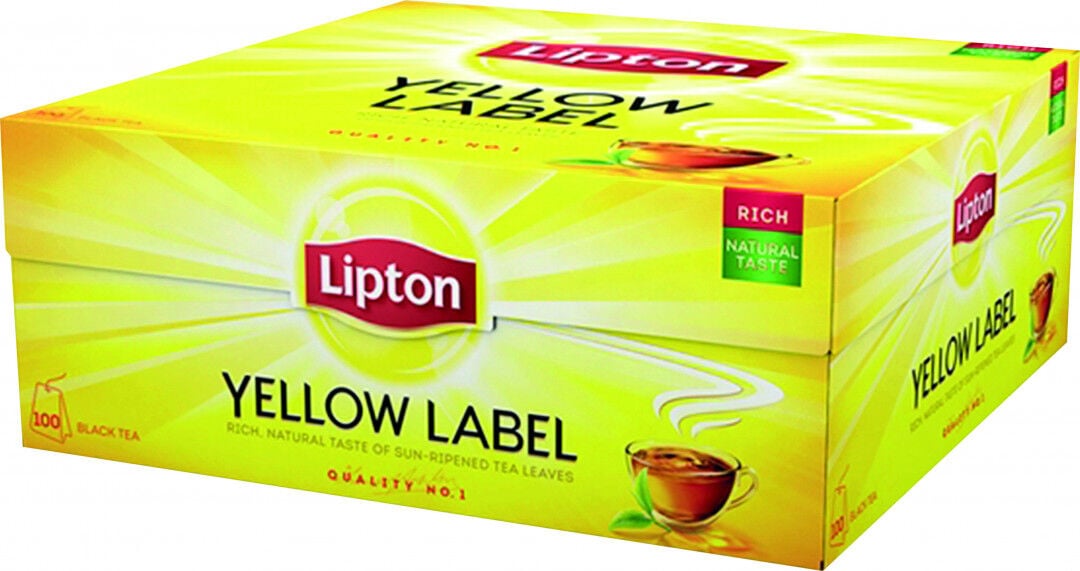 Chá Preto Yellow Label Lipton 100 un