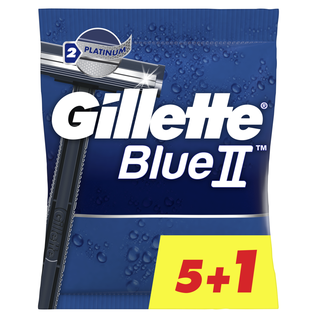 Lâminas Descartáveis Blue II Plus (5 + 1)