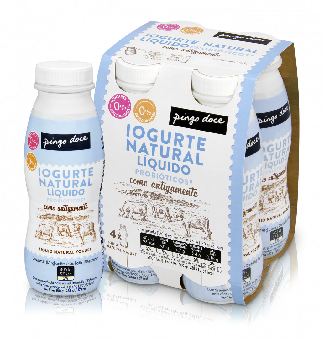 Iogurte Líquido Natural Inteiro Pack 4
