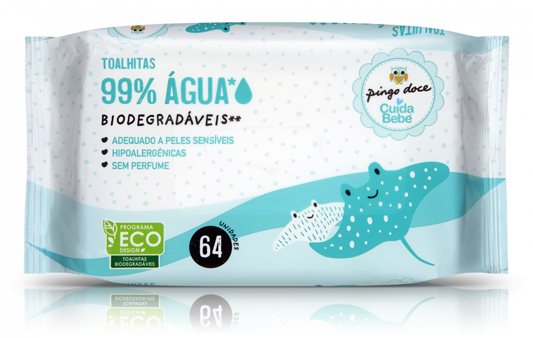 Toalhitas 99% Água e Biodegradáveis