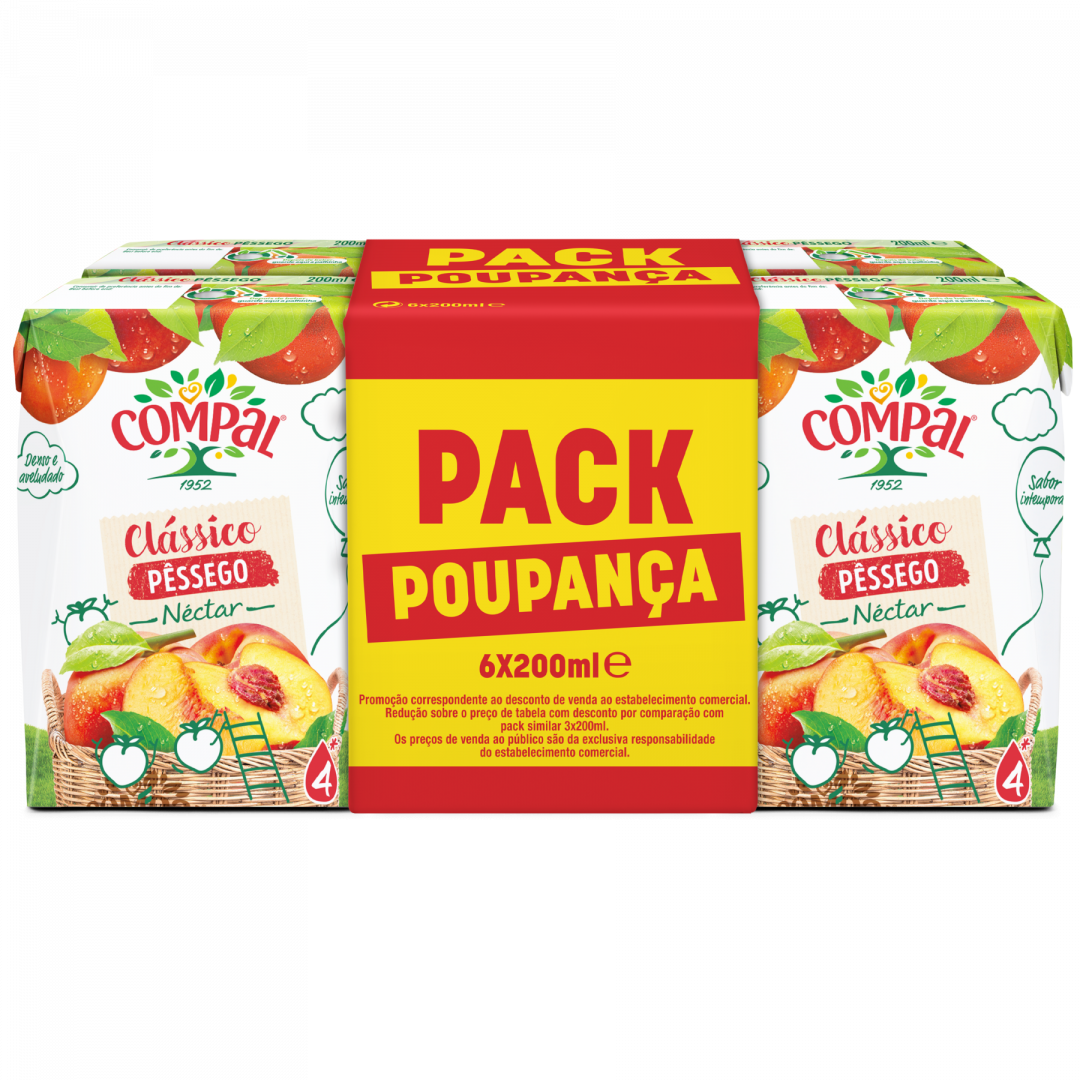 Néctar Pêssego Compal Clássico 1,2 L