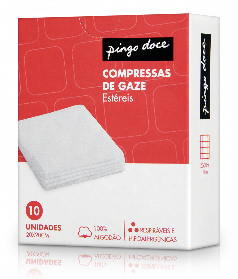 Compressa de Gaze 20 x 20 cm