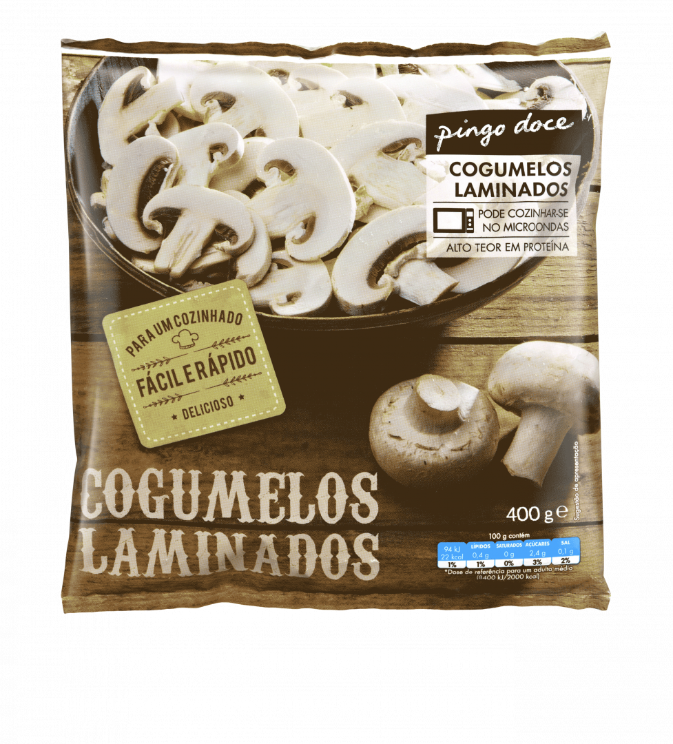 Cogumelos Laminados Congelados