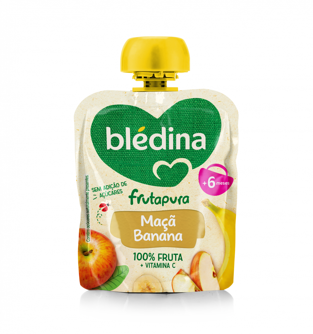 Bolsa De Fruta Maçã E Banana Blédina 85 g
