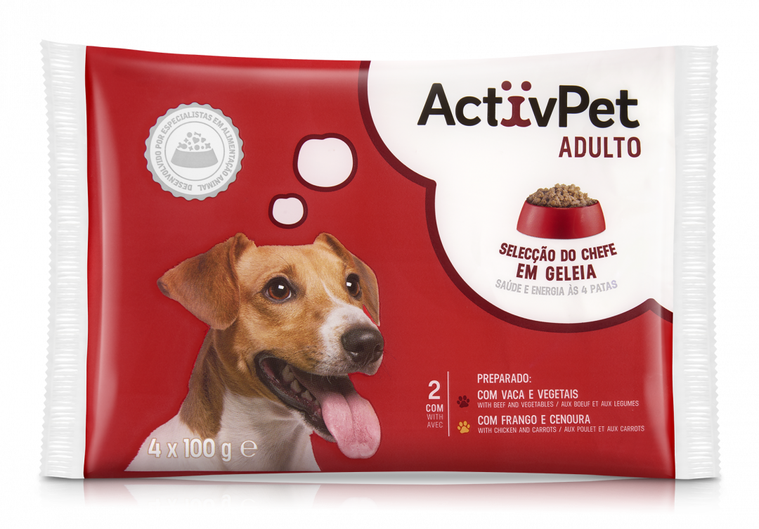 Comida Húmida para Cão Adulto Seleção de Carnes em Geleia