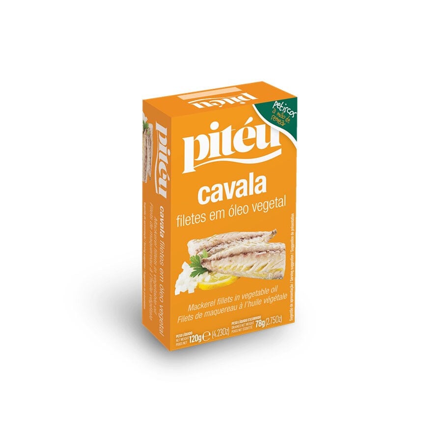 Filetes Cavala Óleo Vegetal Pitéu 78 g