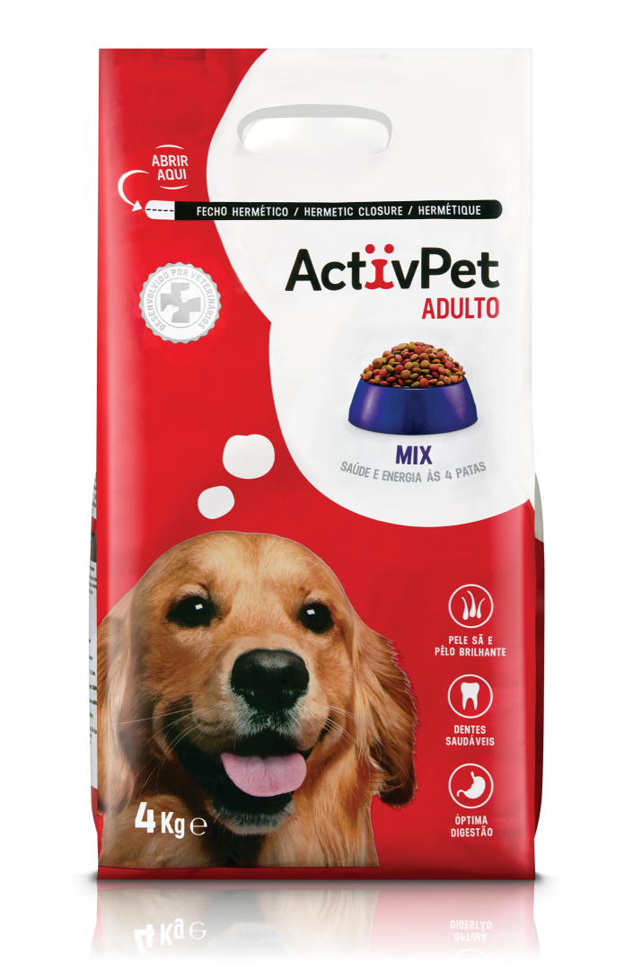 Comida Seca Para Cão Adulto Mix Activpet 4 kg