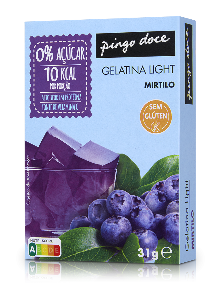 Gelatina em Pó de Mirtilo 0% Açúcar