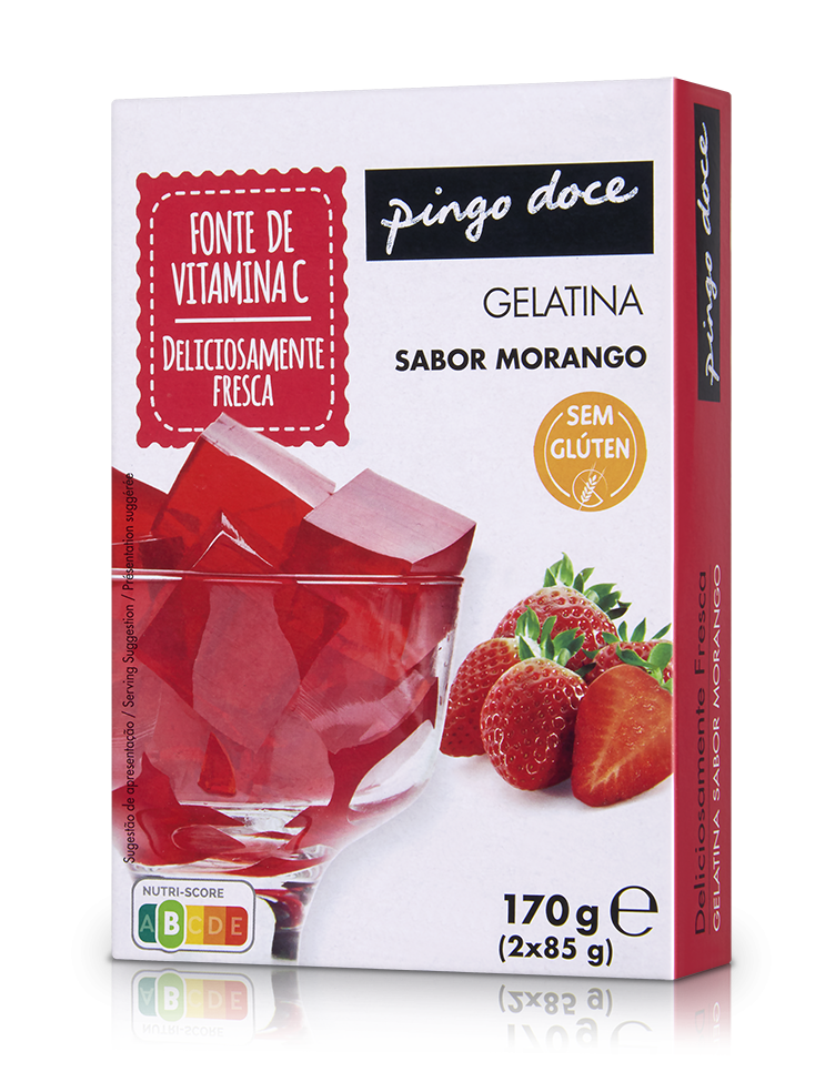 Gelatina em Pó de Morango