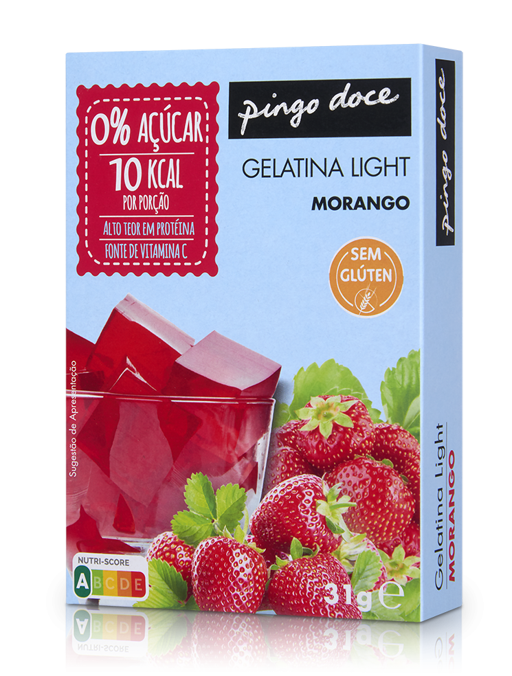 Gelatina em Pó Morango 0% Açúcar